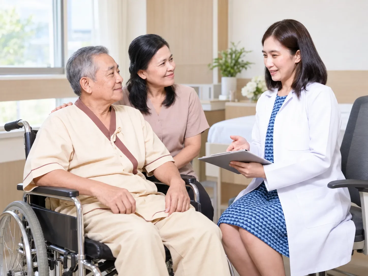 KIN Brain Booster: doctor assessing a patient before supplementation at the KIN rehabilitation center
