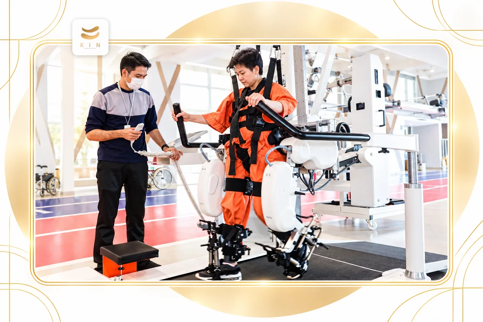 อุปกรณ์ฝึกเดิน Gait Training ศูนย์ฟื้นฟูคิน อุปกรณ์ฝึกเดิน Gait Training Equipment ศูนย์ฟื้นฟูคิน KIN