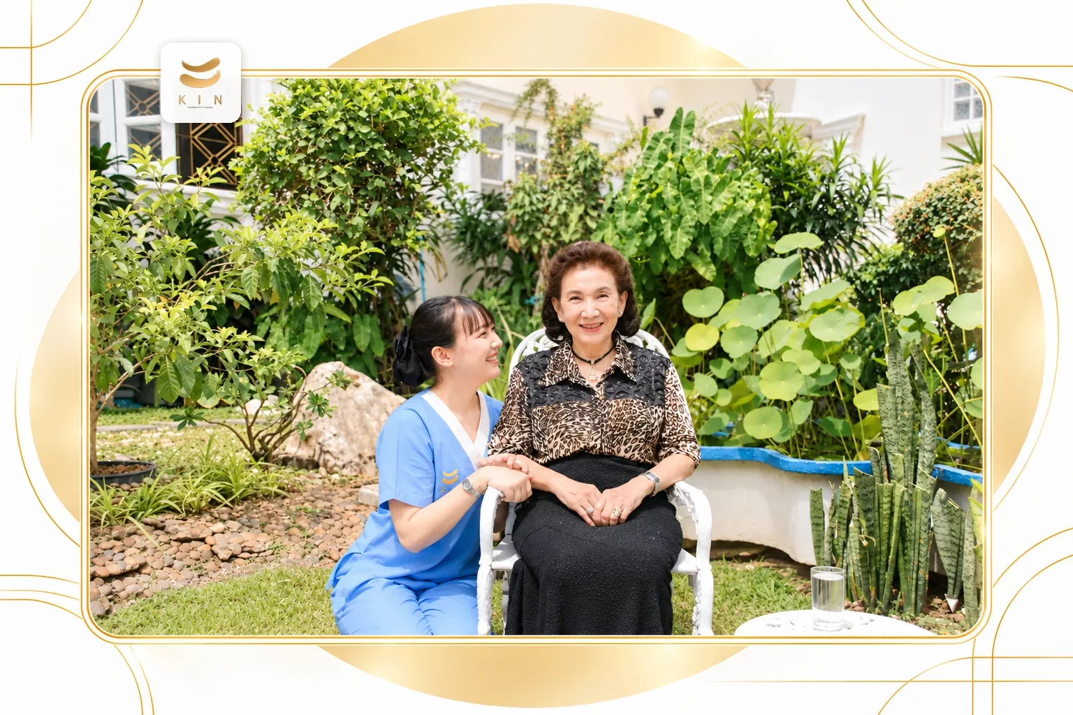 พยาบาล KIN HomeCare ดูแลและติดตามสุขภาพผู้สูงอายุที่บ้าน home nurse follow-up vascular health ศูนย์ฟื้นฟูคิน KIN