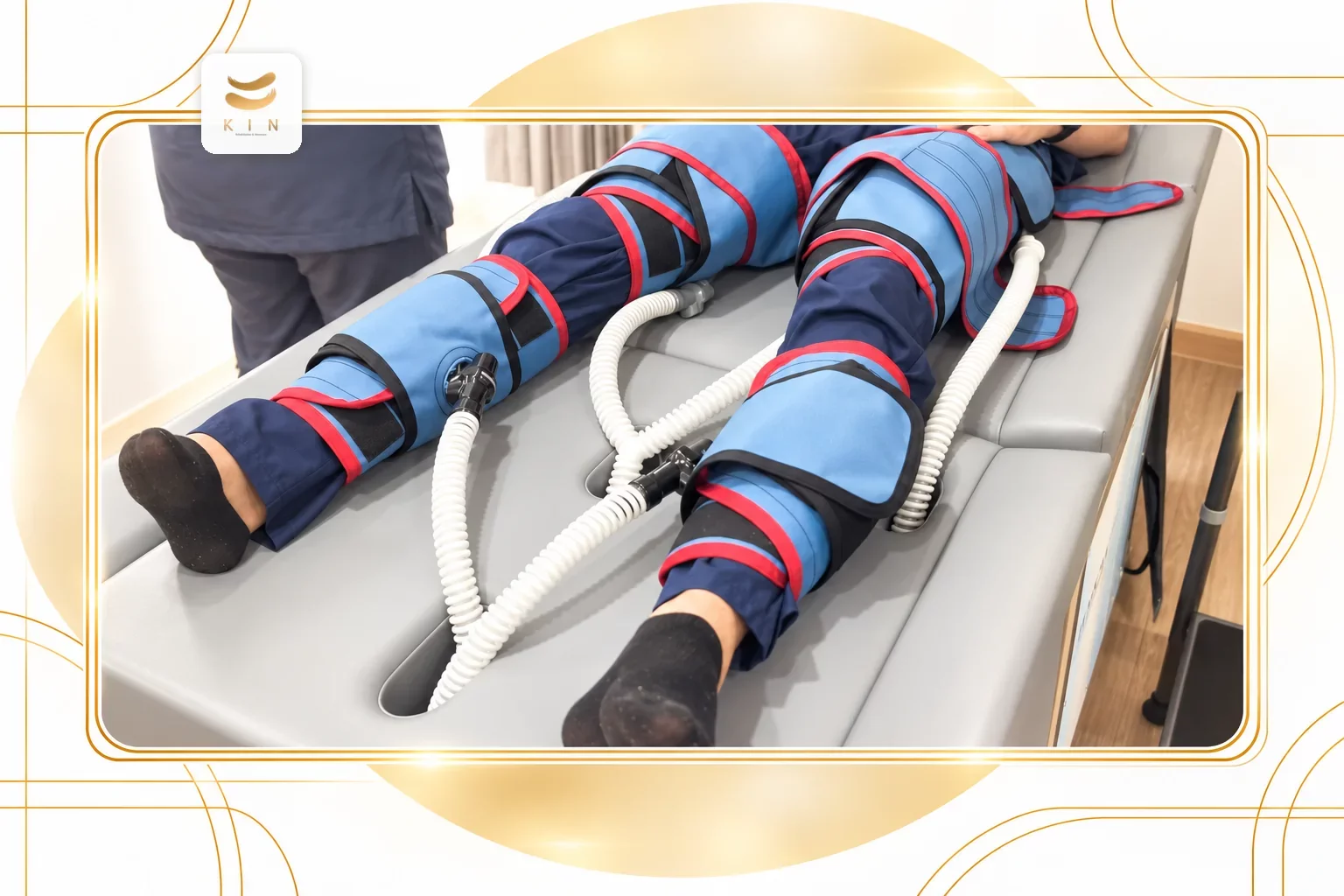 ปลอกลม 3 ชุดของเครื่อง EECP Renew NCP-5 ที่ใช้จริงที่ KIN สุขุมวิท 107
