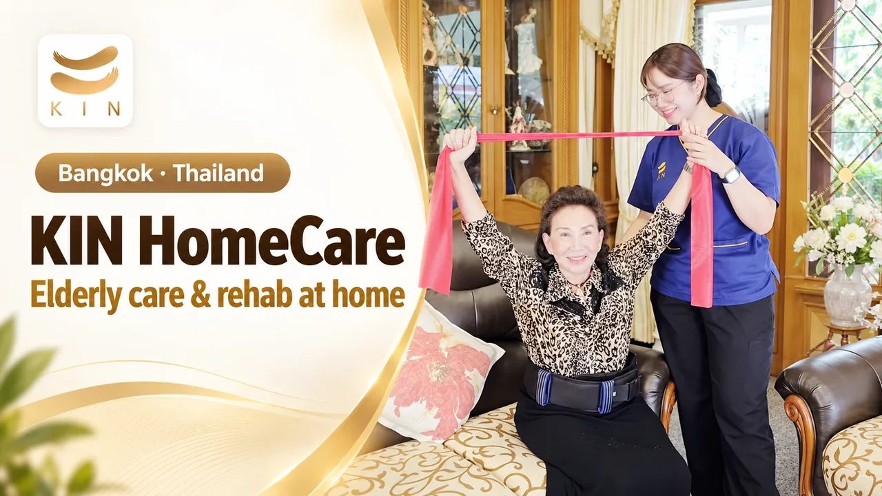 Video cover: KIN HomeCare elderly care and rehabilitation at home