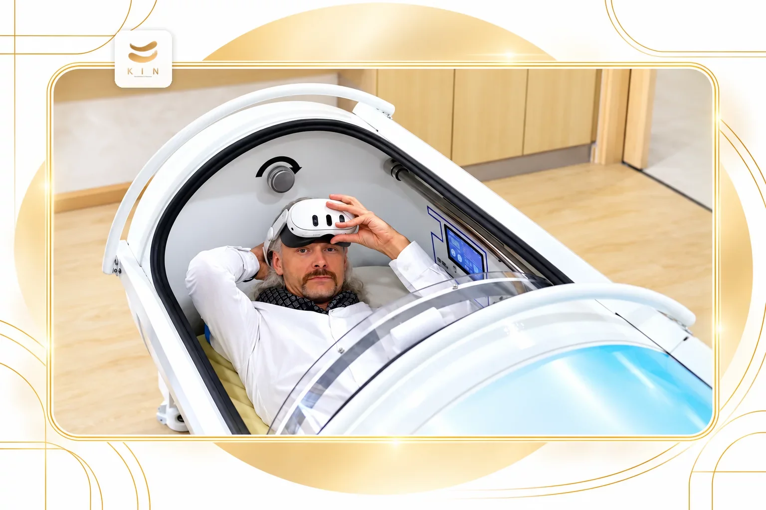 ห้องออกซิเจนแรงดันสูง hyperbaric oxygen therapy chamber HBOT 2.0 ATA มาตรฐานโรงพยาบาล สุขุมวิท 107 ศูนย์ฟื้นฟูคิน KIN