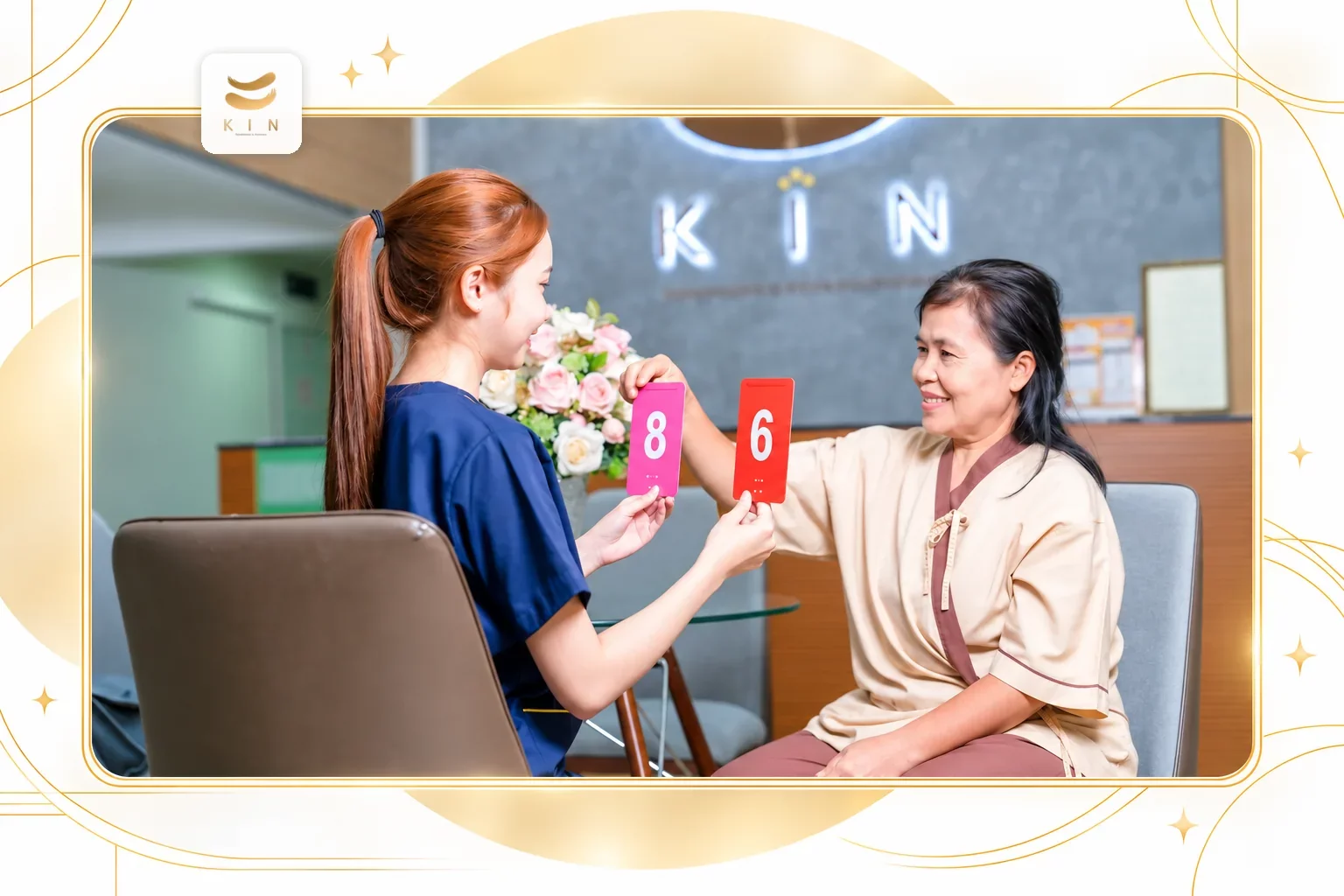 นักกายภาพบำบัดฝึกเดินและการทรงตัวให้ผู้เข้ารับบริการระยะยาว &mdash; gait training in long-term care programme ศูนย์ฟื้นฟูคิน KIN