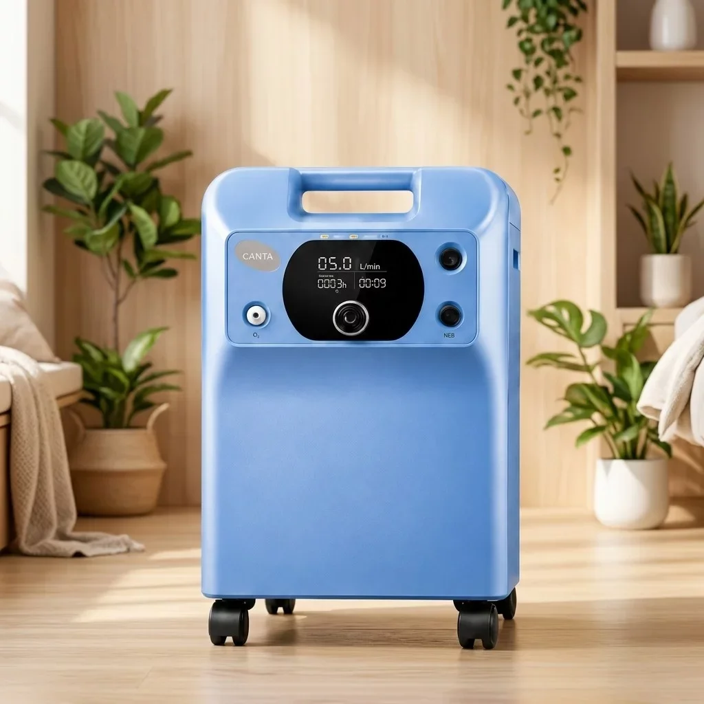 เช่าเครื่องผลิตออกซิเจน 5 ลิตร CANTA VH5 ความเงียบระดับ 5 ดาว KIN HomeCare