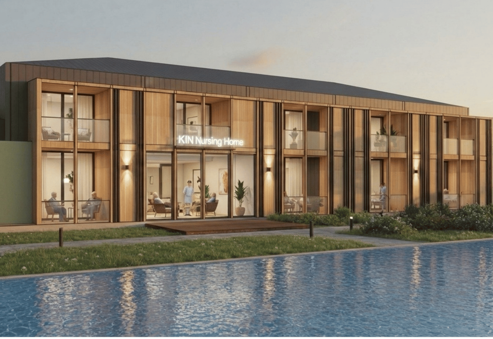 อาคารภายนอก KIN Nursing Home สาขาศาลายา ศูนย์ดูแลผู้สูงอายุ สามพราน นครปฐม | KIN Nursing Home Salaya exterior building &mdash; ศูนย์ฟื้นฟูคิน KIN