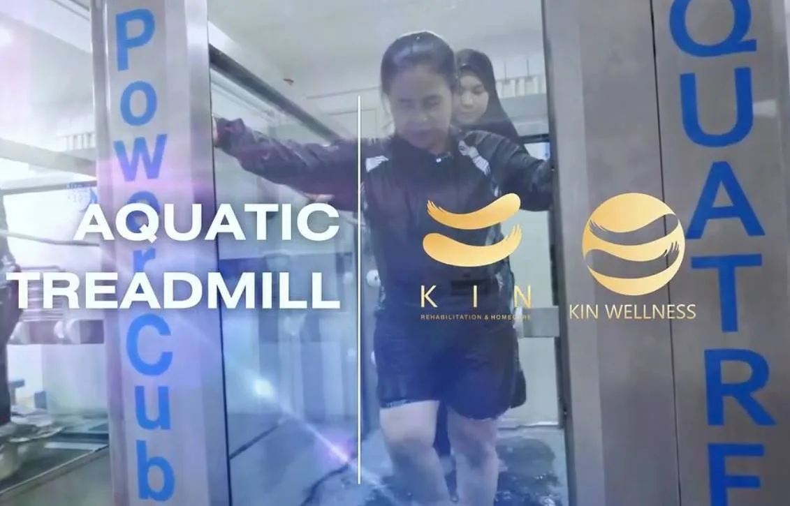 ธาราบำบัด ลู่วิ่งใต้น้ำ ฟื้นฟูสโตรก — KIN